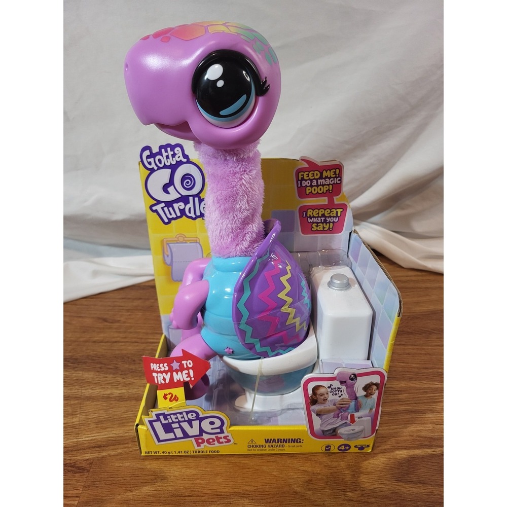 Little Live Pets Gotta Go Shelbert Turdle Interactive Toy Pooping Turtle NEW